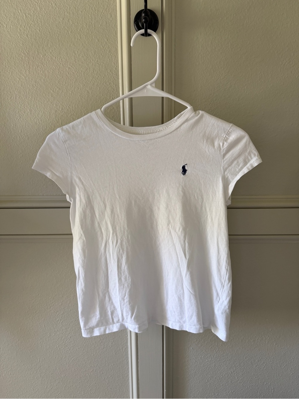 Polo by Ralph Lauren White Short Sleeve Tee with Navy Pony